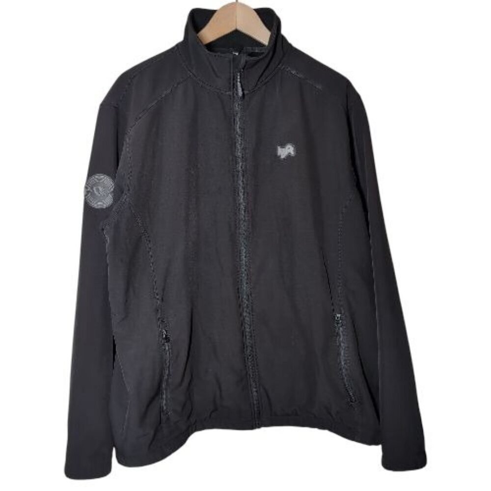 Lyft 1K Soft‎ Shell Jacket Mens 2XL Black Full-Zip Lightweight Performance